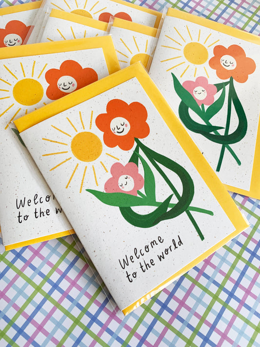 Welcome to the World - New Baby Card