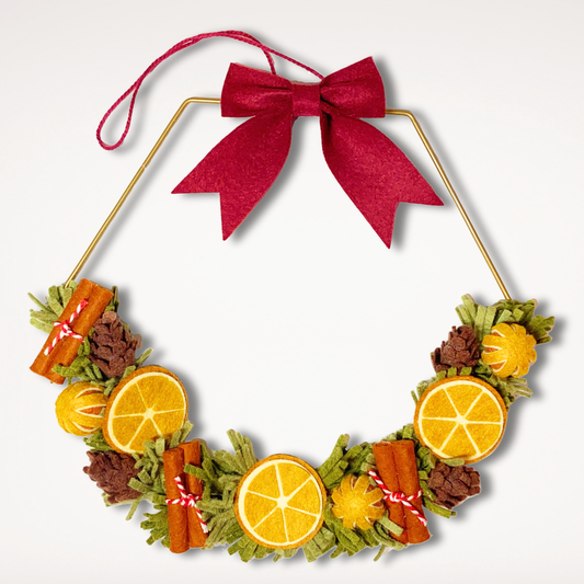 Winter Spice Wreath Christmas Felt Craft Kit