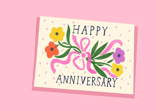 Happy Anniversary Posy Card