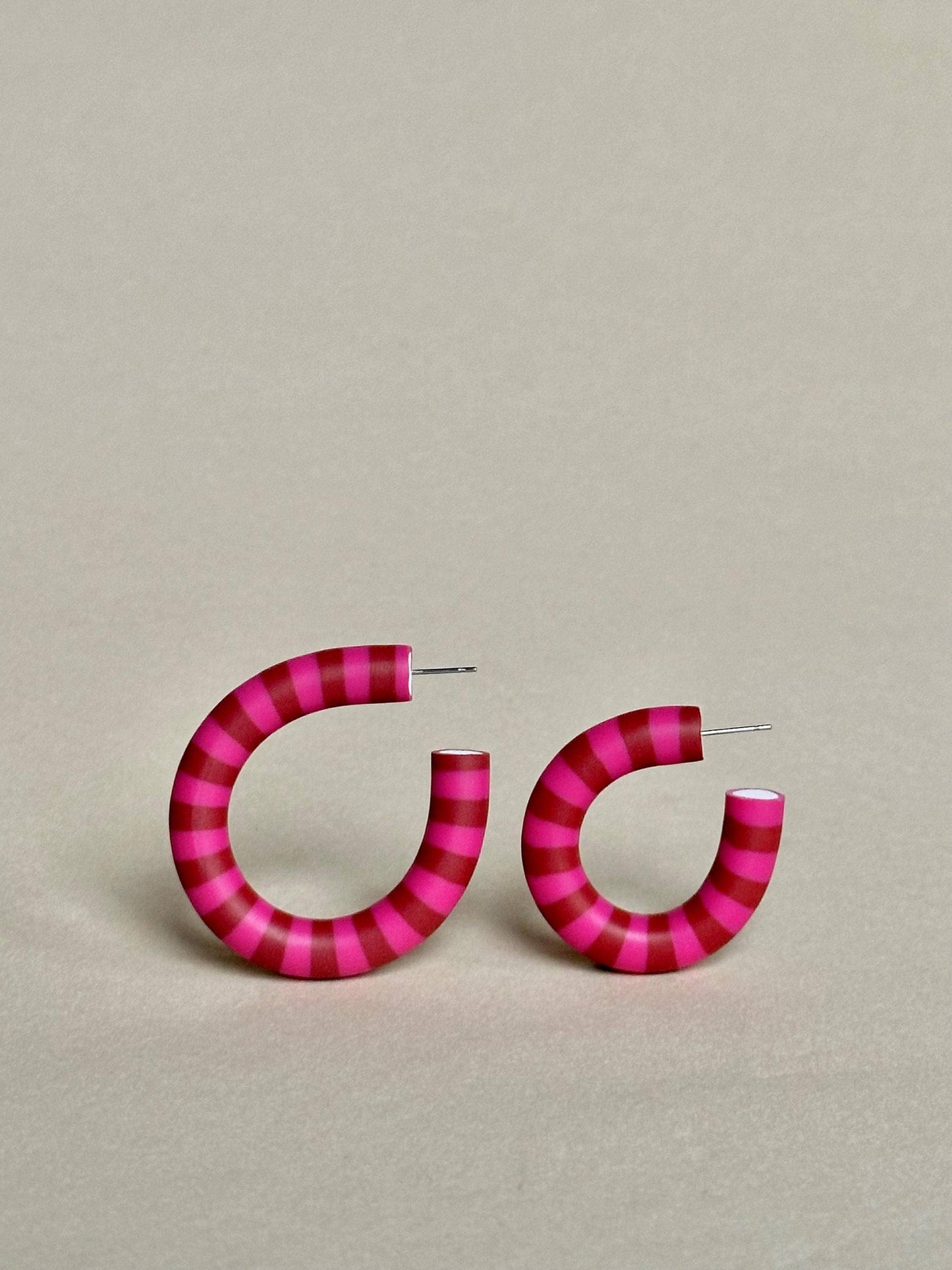 Striped Hoops - Red