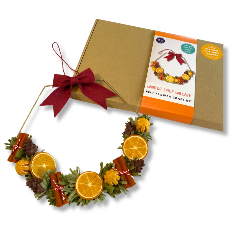 Winter Spice Wreath Christmas Felt Craft Kit