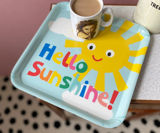 Hello Sunshine Square Melamine Tray