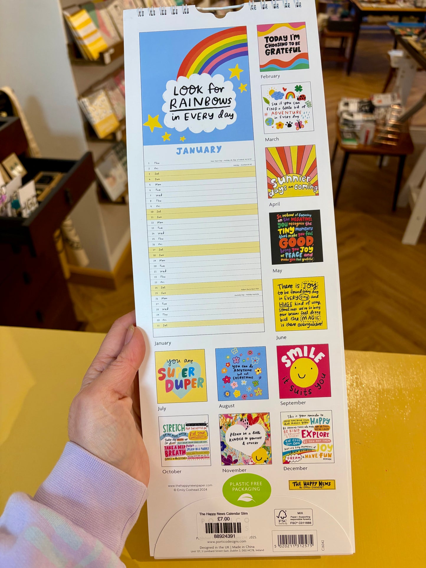 The Happy News Calendar Slim