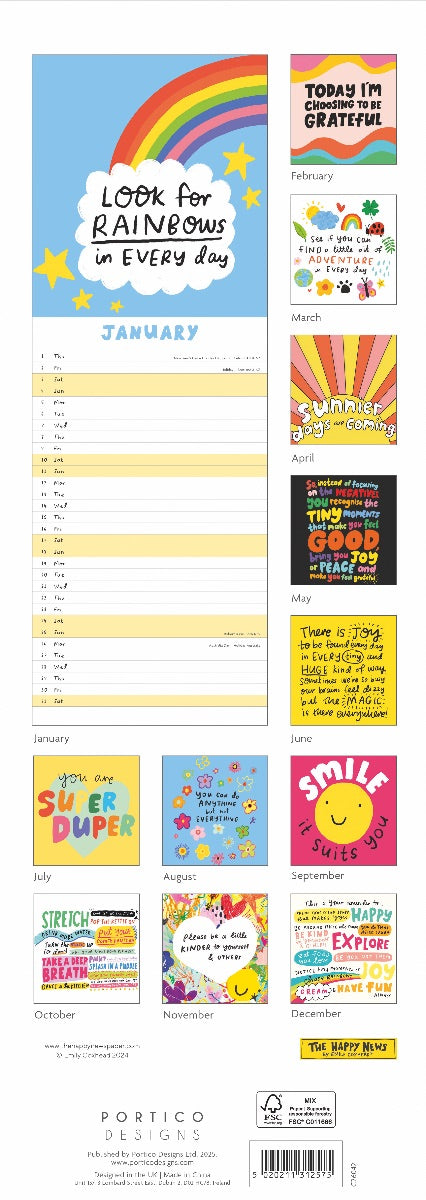 The Happy News Calendar Slim