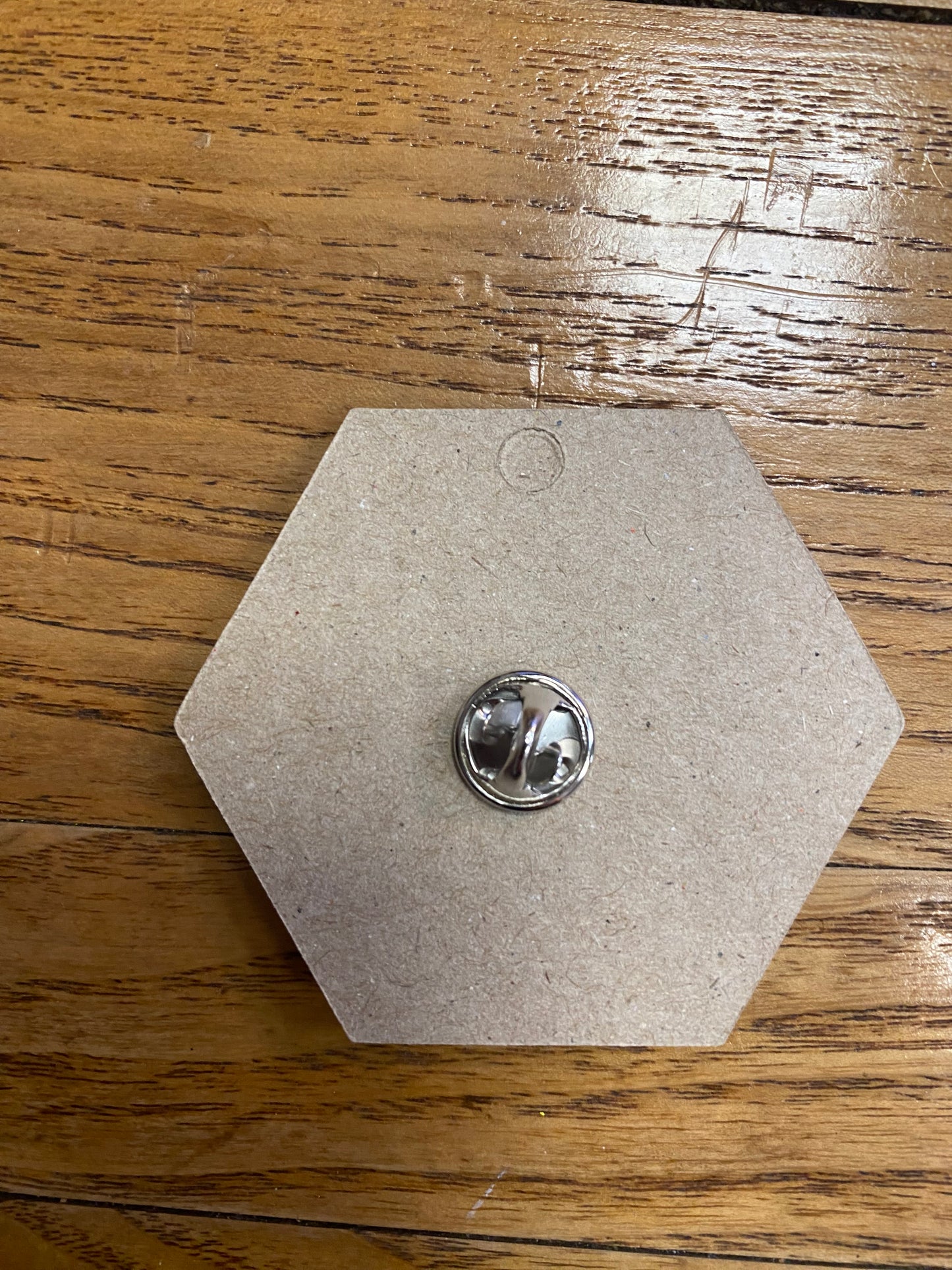 Hexagon Bee Pin Badge