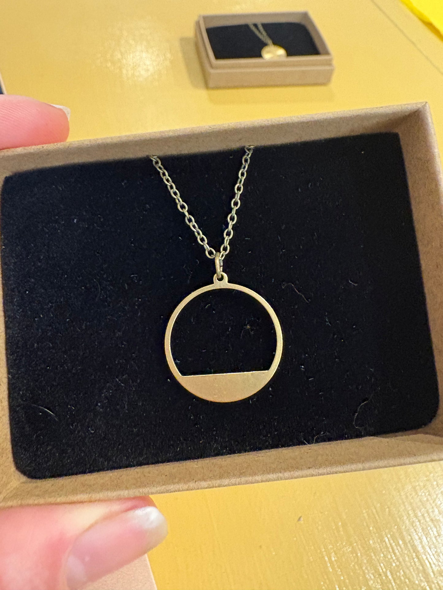 Modern Hoop Necklace