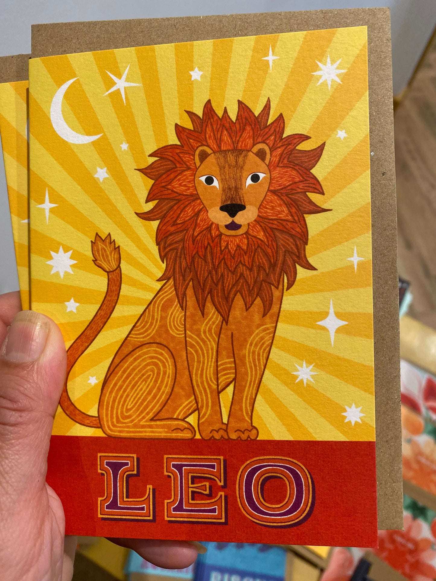 Leo Zodiac Card