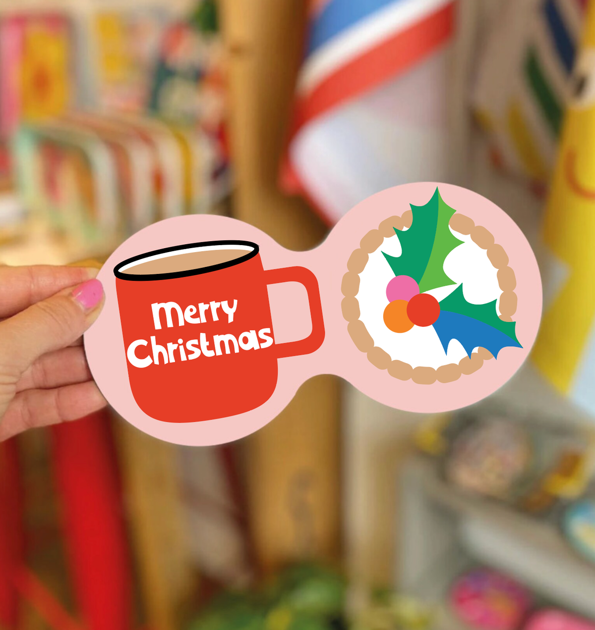 Merry Christmas Double Coaster