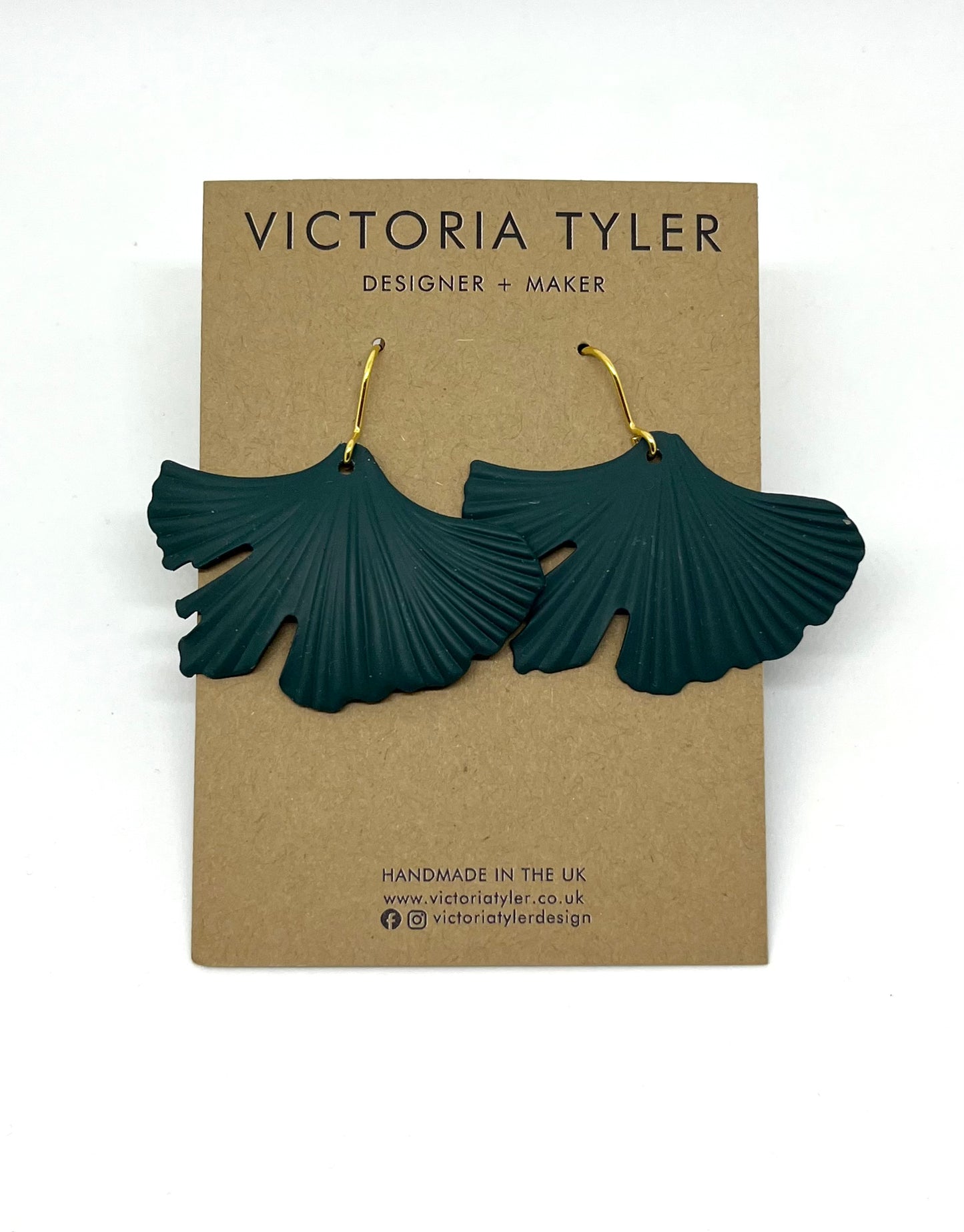 Anne - Ginko Leaf Earrings