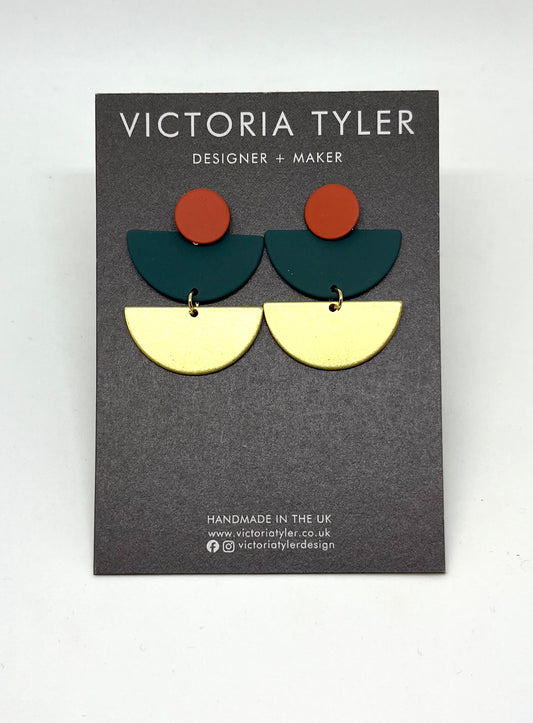 Rita - Semi Circle Earrings