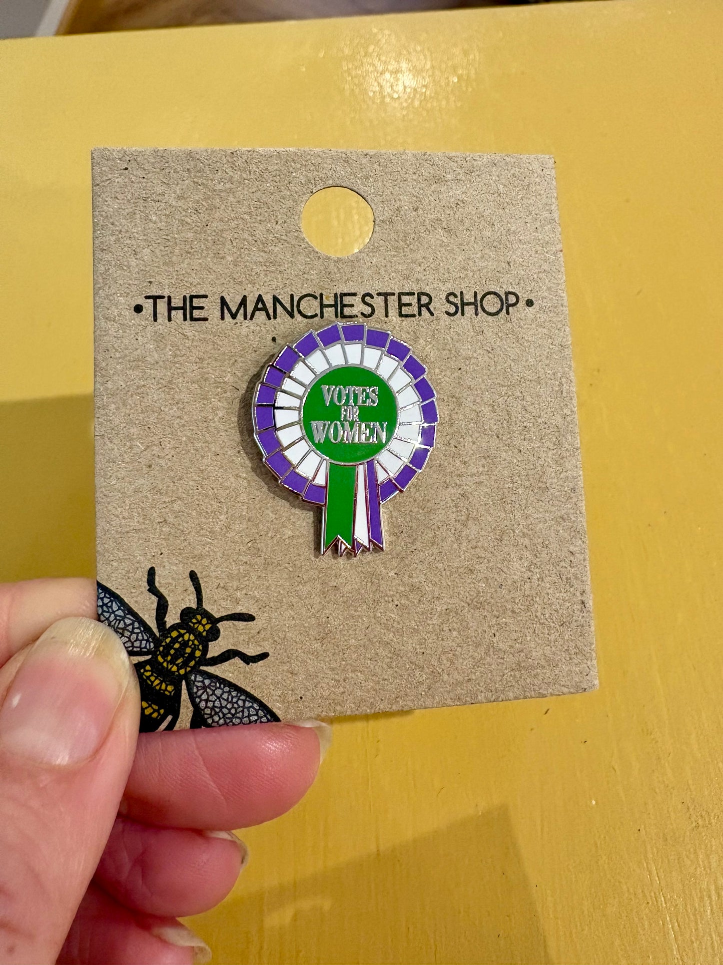 Votes For Women Pin Badge