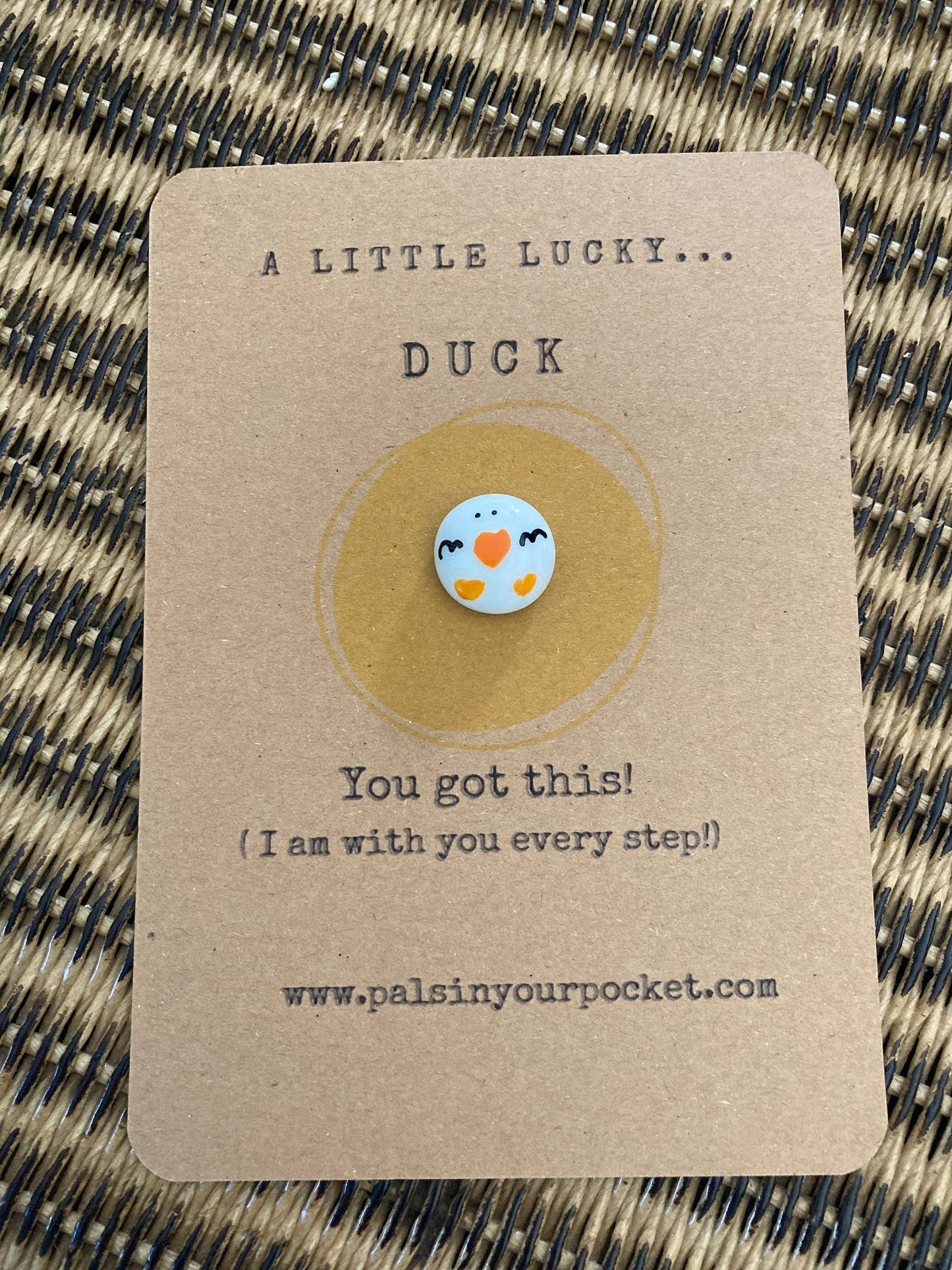 Lucky Duck Positive Pebble