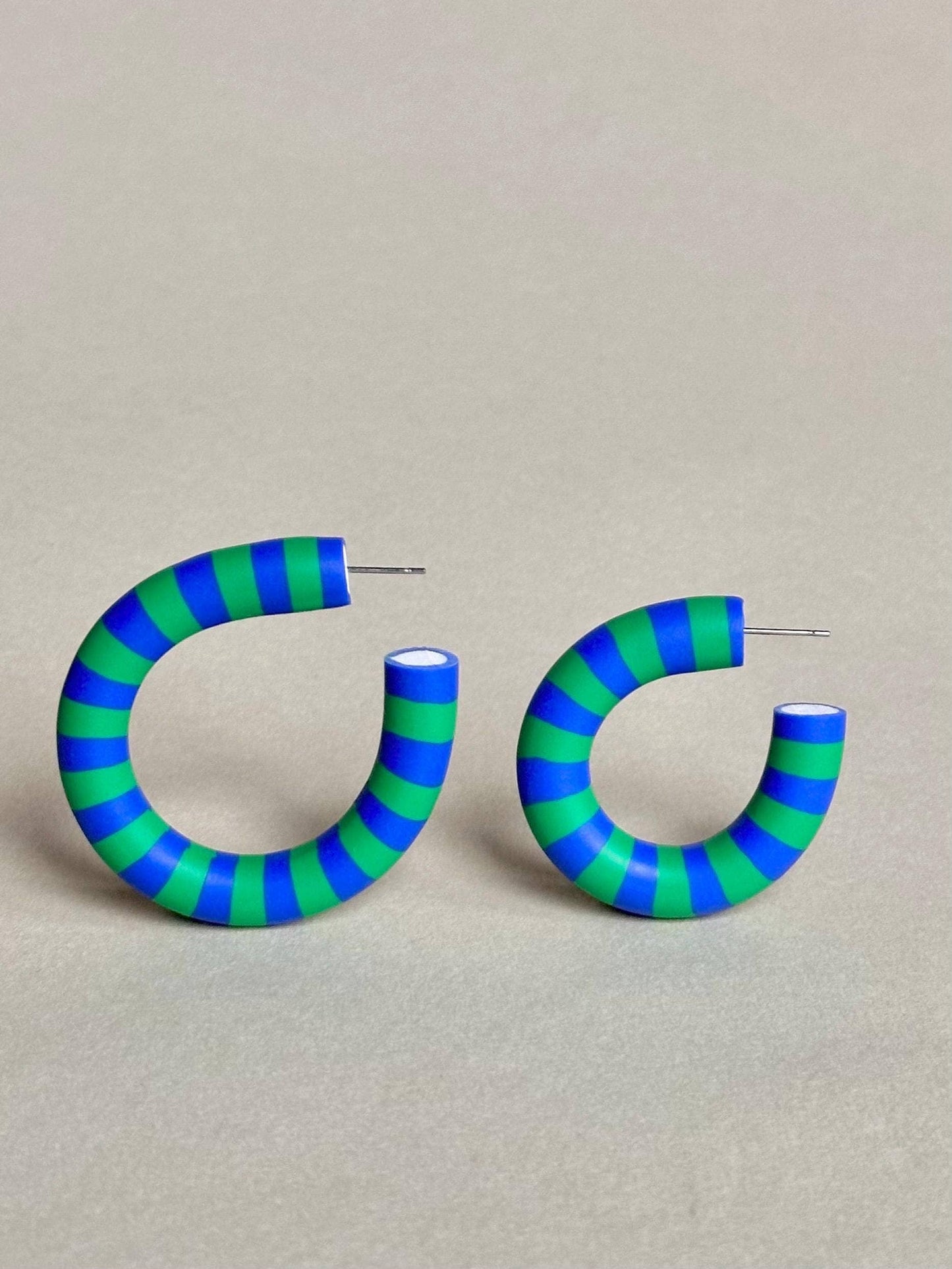 Striped Hoops - Blue