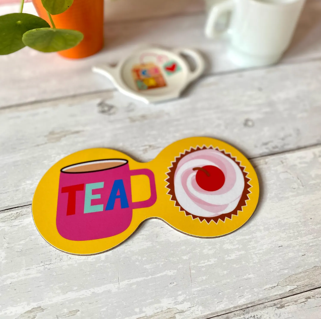 Tea& Biscuits/Cake Double Coaster