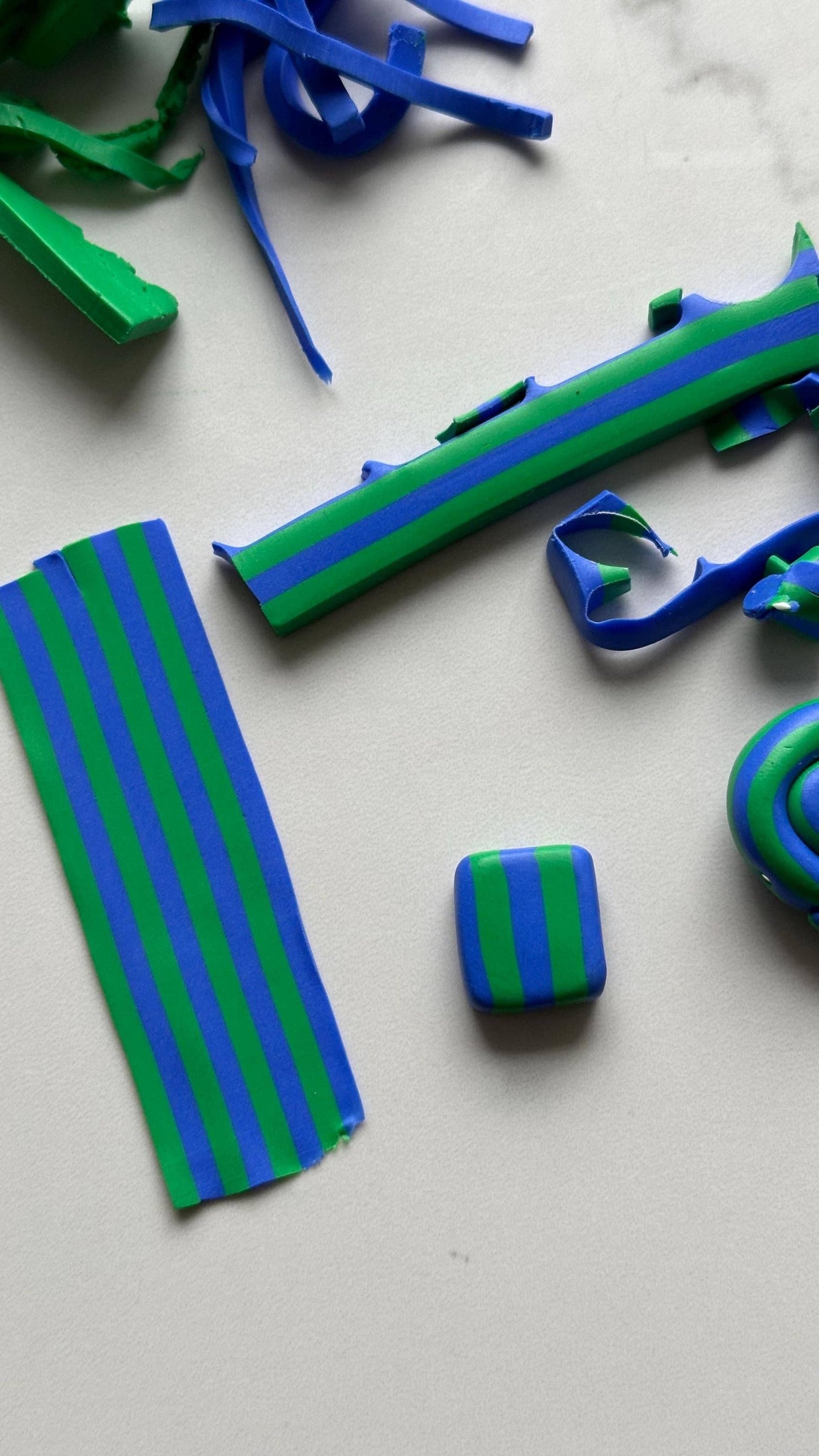 Striped Hoops - Blue
