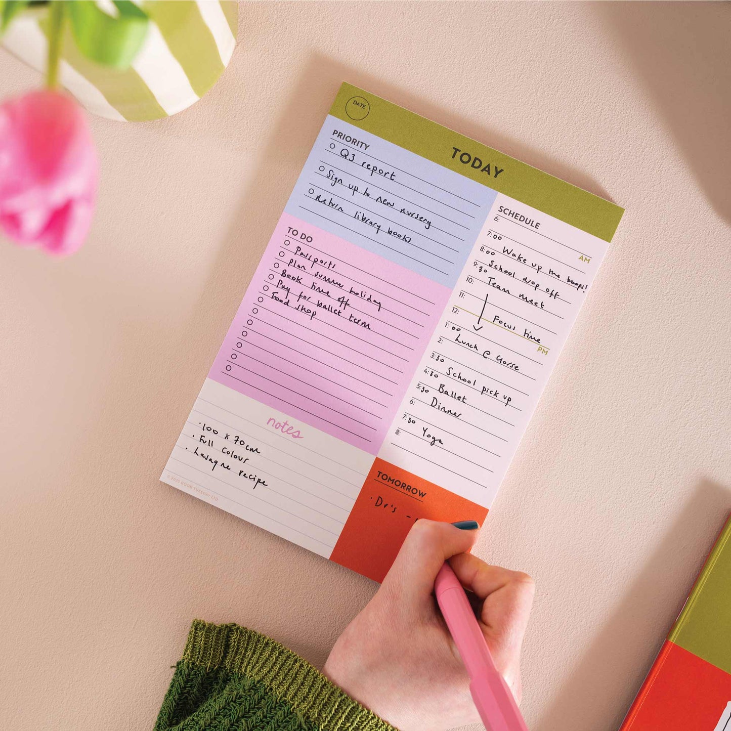 A5 Daily Planner Pad - Block My Life