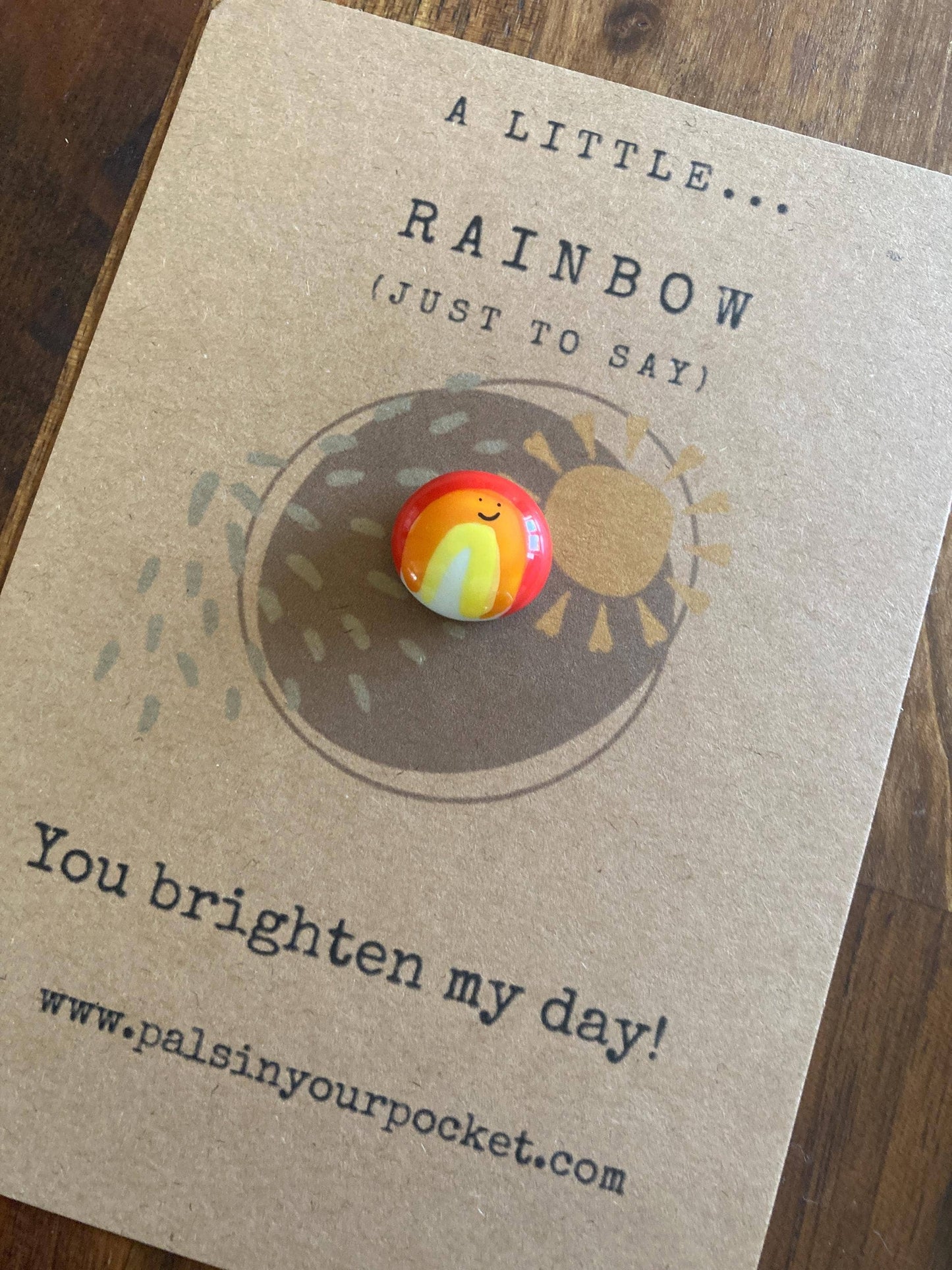 Rainbow Pocket Pebble