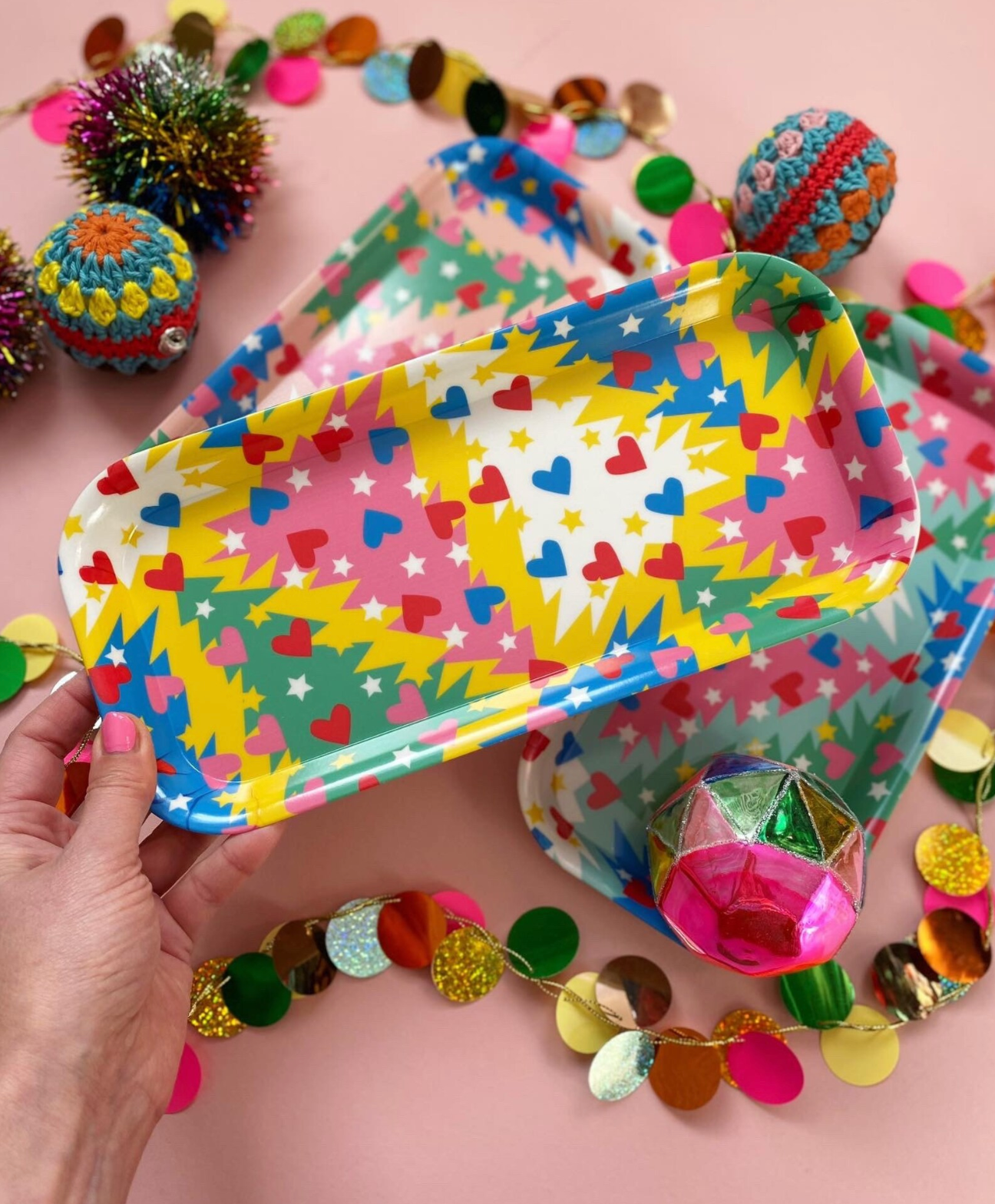 Christmas Trees Melamine Tray