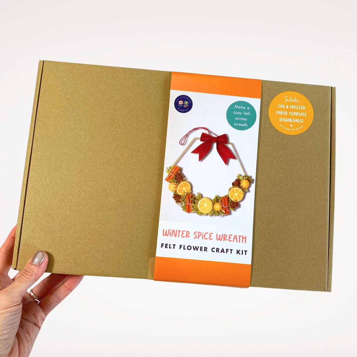 Winter Spice Wreath Christmas Felt Craft Kit