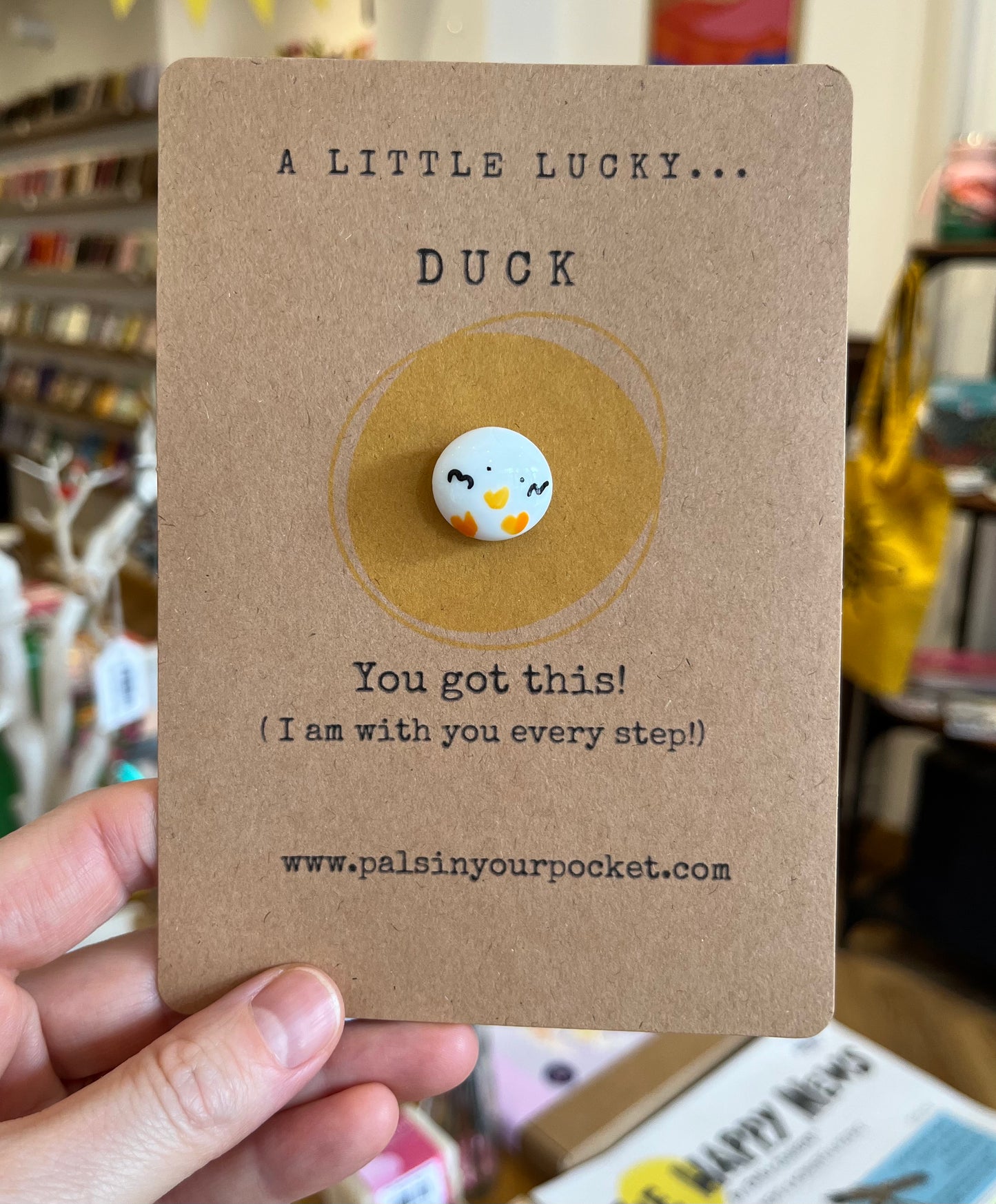 Lucky Duck Positive Pebble