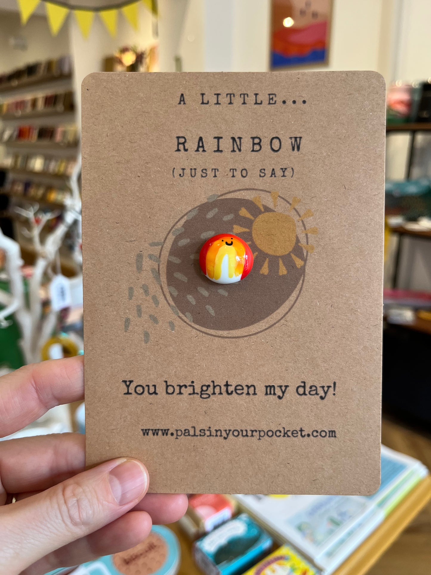 Rainbow Pocket Pebble