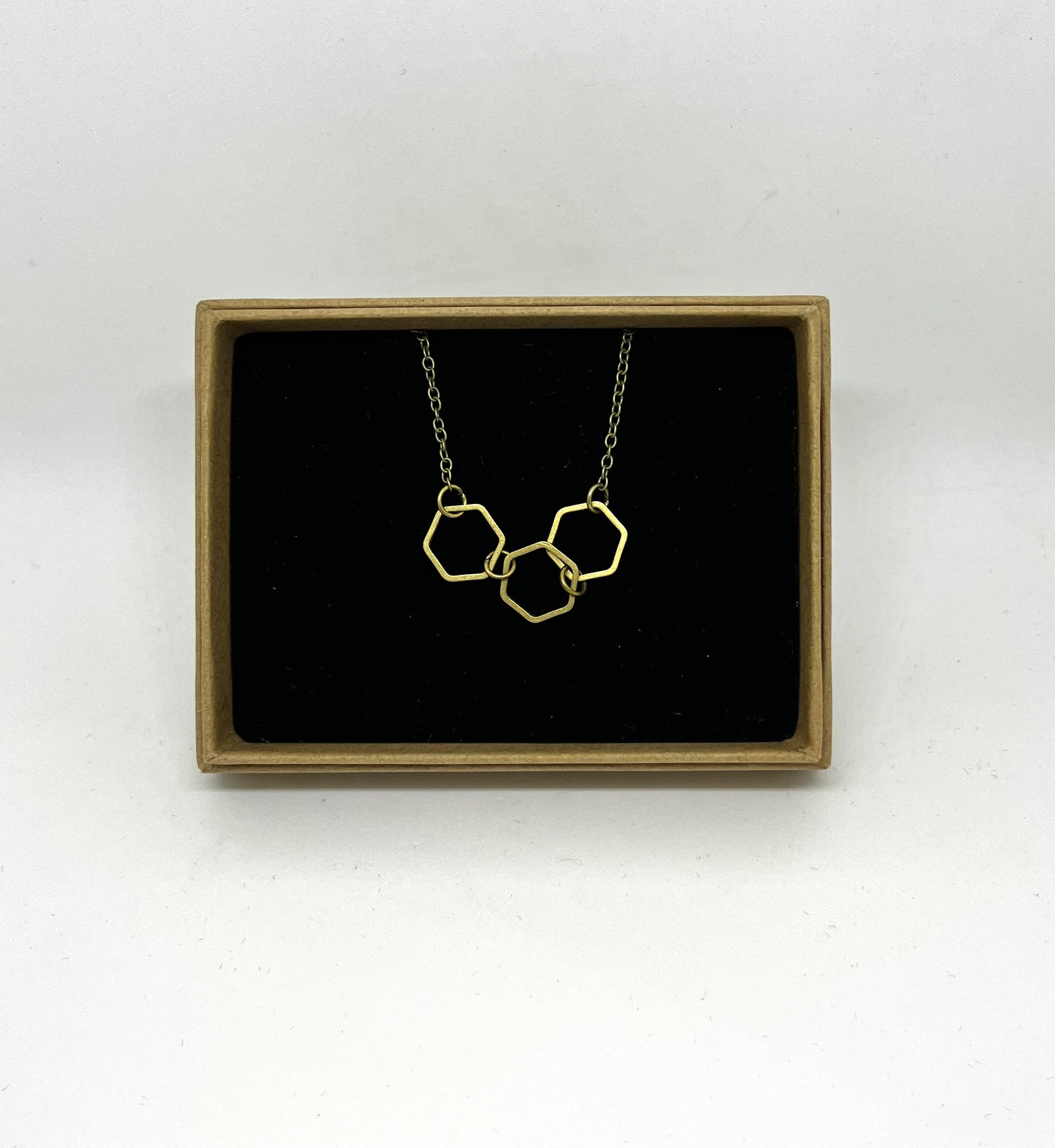Three Hexagon Necklace