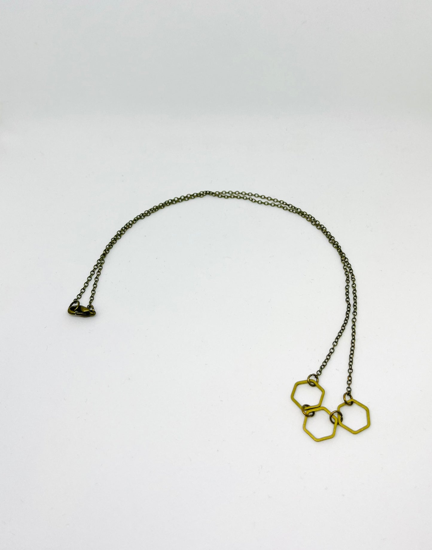 Three Hexagon Necklace