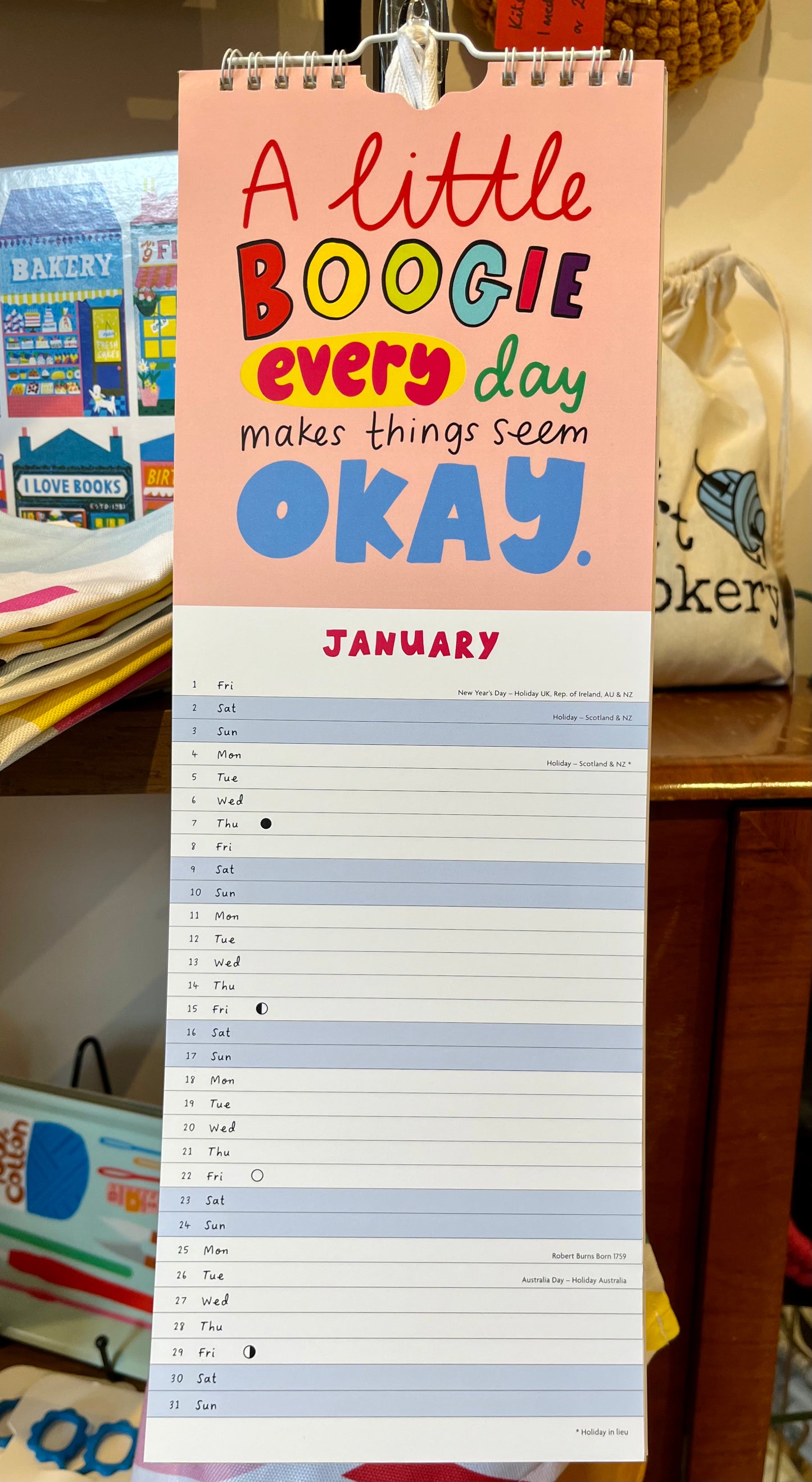 The Happy News Calendar Slim