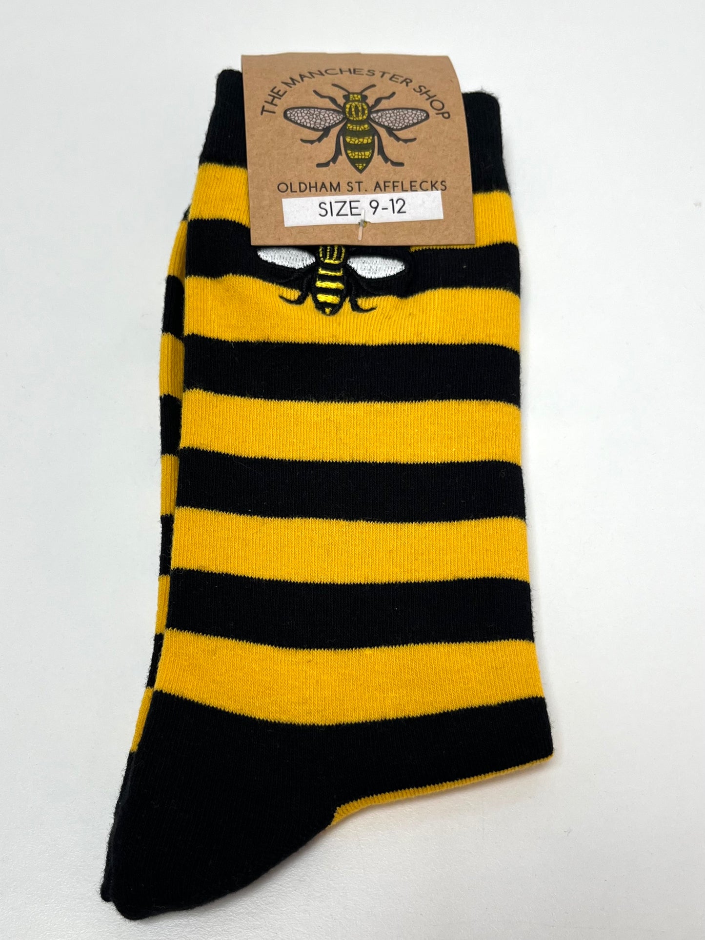 Manchester Bee Adult Stripy Socks