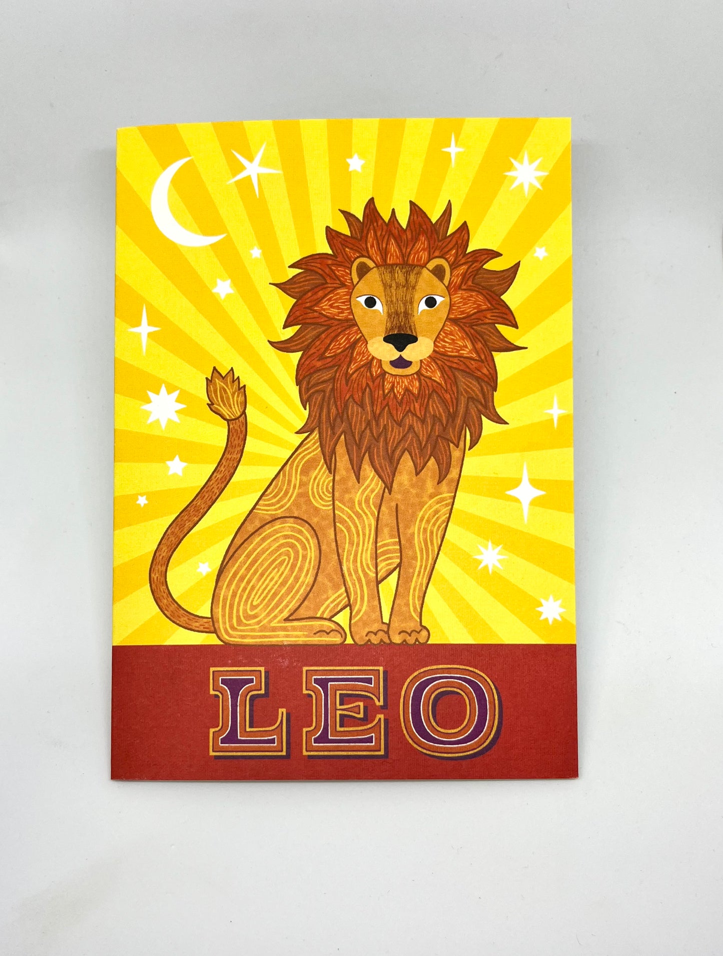 Leo Zodiac Card