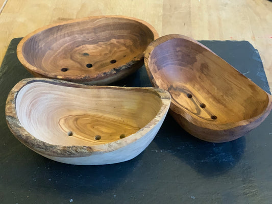 Olive Wood Soap Dishes